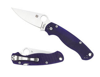 SPYDERCO PARAMILITARY2 BLUE G10 PLN