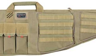 GPS TACTICAL AR CASE 42" TAN - W/EXTERNAL HANDGUN HOLDER