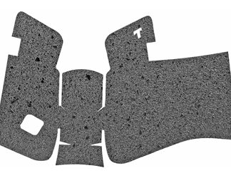 TALON GRP FOR GLOCK 19 GEN5 RBR NOBK