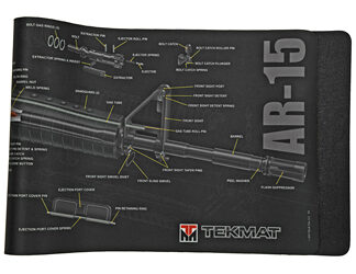 TEKMAT CUTAWAY RIFLE MAT AR15 BLK