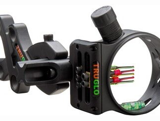 TRUGLO BOW SIGHT STORM 5-PIN - .019 DIA W/LIGHT BLACK