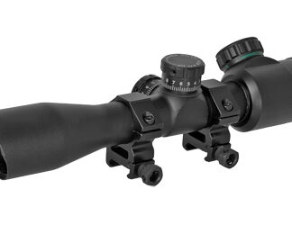 TRUGLO XTREME 4X32 MDOT IR RINGS BLK