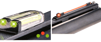 TRUGLO SIGHT SET GOBBLE-DOT - FOR ALL VENT RIBS RED/GREEN
