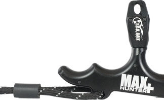 T.R.U. BALL RELEASE MAXHUNTER+ - HAND HELD 3-FINGER THUMB BLACK