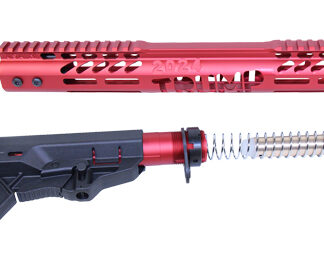 GUNTEC AR15 TRUMP SERIES - FURNITURE SET ANODIZED RED