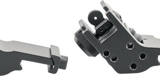 JE FIXED FRONT/REAR SIGHT - 45 DEGREE OFFSET ALUMINUM BLK