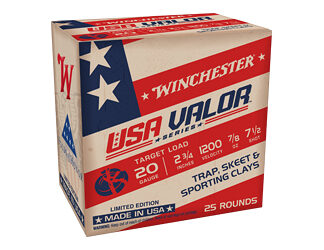 WIN USA VALOR 20GA 2.75" #7.5 25/250