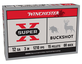 WIN SUPERX 12GA 3" 00BK 15P 5/250