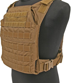 GREY GHOST GEAR MINIMALIST - PLATE CARRIER COYOTE BROWN