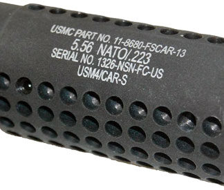 GUNTEC AR15 FAKE SUPPRESSOR - SOCOM MINI 1/2X28 TPI BLACK