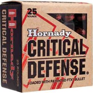 HORNADY CRITICAL DEFENSE 357 - MAG 125GR FTX 25RD 10BX/CS