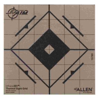 Allen EZ Aim Adhesive Thermal Sight Grid Paper Target 6"