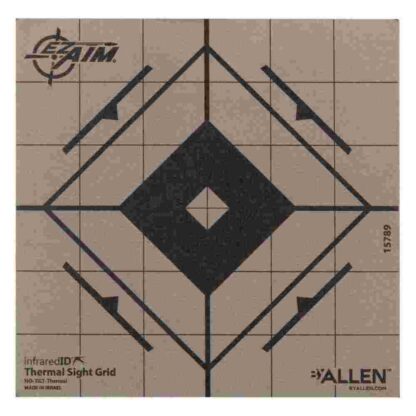 Allen EZ Aim Adhesive Thermal Sight Grid Paper Target 6"
