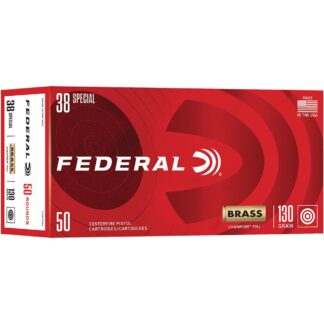 Federal Champion Handgun Ammunition .38 Spl 130gr FMJ 890 fps 50/ct
