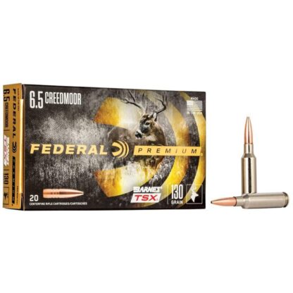 Federal Classic Hunter Barnes TSX Rifle Ammunition 6.5 Creedmoor 130 gr TSX 2825 fps 20/ct