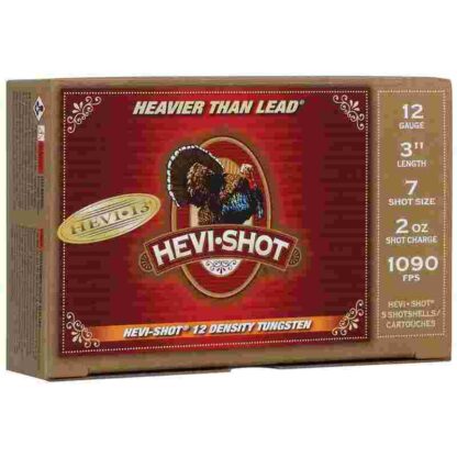 HEVI-Shot HEVI-13 Turkey Shotshells 12ga 3" 2oz 1090 fps #7 5/ct