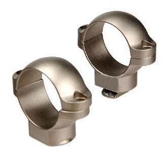 Leupold 2-Piece STD Windage Adjustable Steel Rings 1" Medium Silver