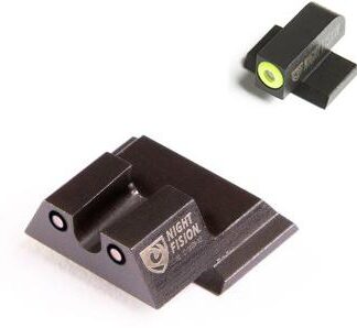 Night Fision Perfect Dot NS Set w/Yellow Front +  Black U Rear Fits S&W M&P Excluding Shield