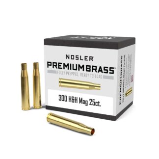 Nosler Unprimed Brass Rifle Cartridge Cases 25/ct .300 H&H
