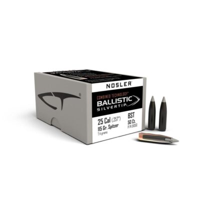 Nosler Ballistic SilverTip Hunting Bullets .25 cal .257" 115 gr SBT-BSTIP 50/ct
