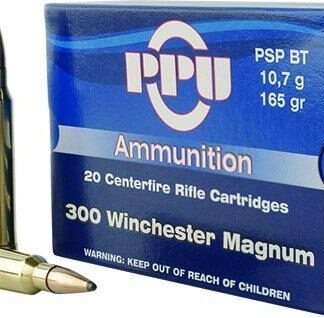 PPU Rifle Ammunition .300 Win Magnum 165 gr SPBT 3050 fps 20/ct