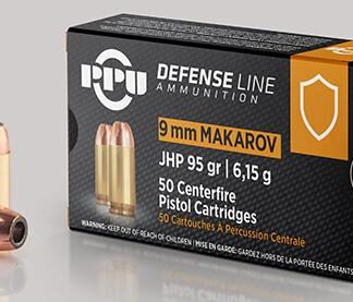 PRIVI 9x18 Makarov JHP 95Gr 50Rds Ammo