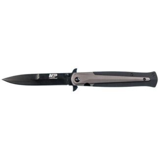 Smith & Wesson M&P 1085898 Dagger Clip Point Folding Knife 3 7/8" Blade Black
