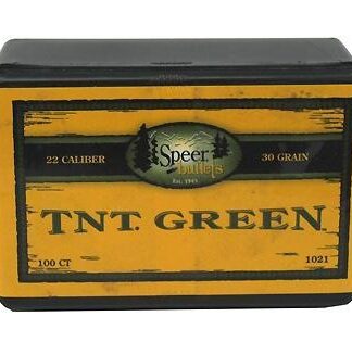 Speer TNT Green Rifle Bullets .22 cal Hornet .224" 30 gr TNT- grN 100/ct