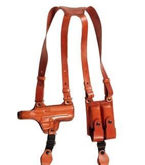 Tagua Gun and Mag Shoulder Holster for Cold 45 Brown RH