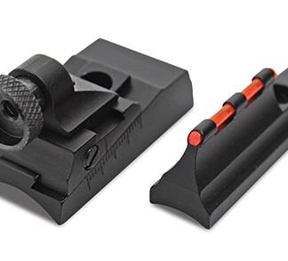 Traditions Peep Sight Fiber Optic Sight System Fits Traditions & CVA Straight Non-tapered Barrels