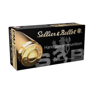 Sellier & Bellot Pistol & Revolver Ammo 9mm Browning Court .380 ACP 92 gr FMJ 50/ct