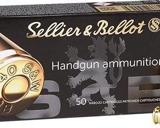 Sellier & Bellot Pistol & Revolver Ammo .40 S&W 180 gr FMJ 50/Box