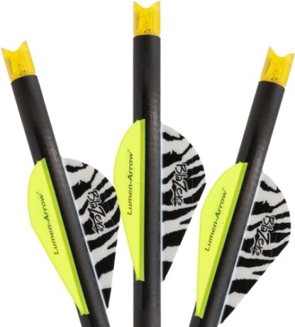 LUMENOK XBOW ARROW 20" CARBON - HD ORANGE CRESCENT NOCK 3PK - Image 2
