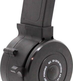 IVER JOHNSON MAGAZINE AR15 - 223 50RD DRUM BLACK POLYMER