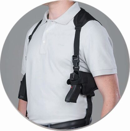 BULLDOG DELUXE HZTL-SHOULDER - HOLSTER RH/LH 4-4.5" BBL'S BL - Image 2