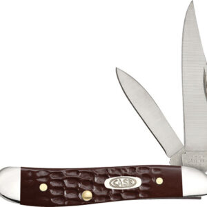 00046C_1 CASE KNIVES JIGGED BONE - SYNTHETIC PEANUT